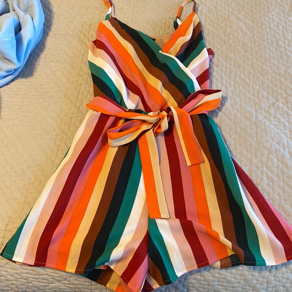 Staccato Rainbow Romper, perfect condition